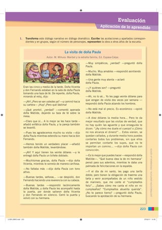 Evaluación
                                                                                        Aplicación de lo aprend...