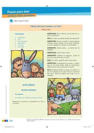 Pasos para leer
                                               Lect a: Texto dramático
                                   ...