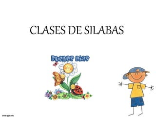 CLASES DE SILABAS
 