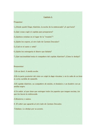 Lengua, Cap. Alatriste Minia