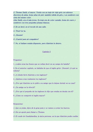 Lengua, Cap. Alatriste Minia