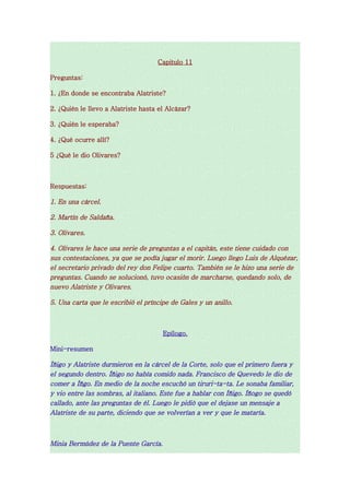 Lengua, Cap. Alatriste Minia