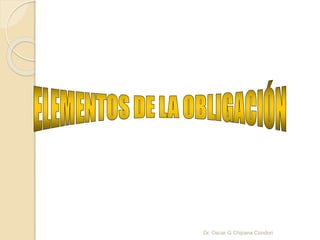 Dr. Oscar G Chipana Condori
 