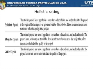 Holistic rating 