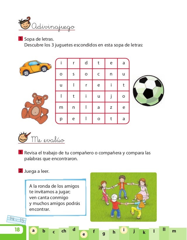 Sopa De Letras De Juguetes Para Niños