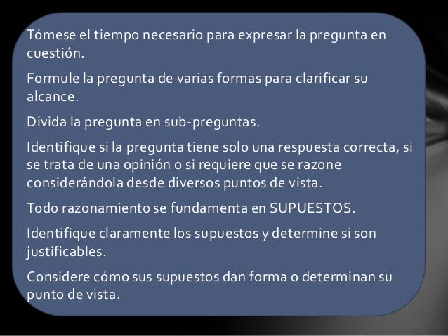 pensamiento critico
