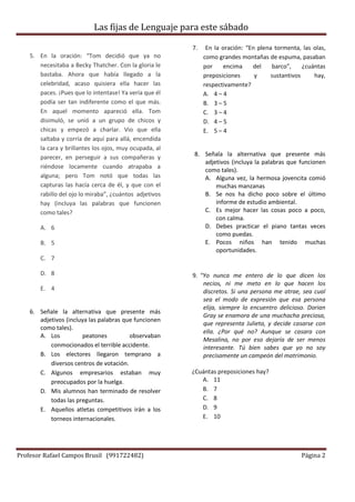 Lenguaje Pre lima | PDF