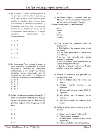 Lenguaje Pre lima | PDF