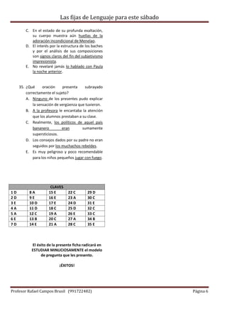 Lenguaje Pre lima | PDF