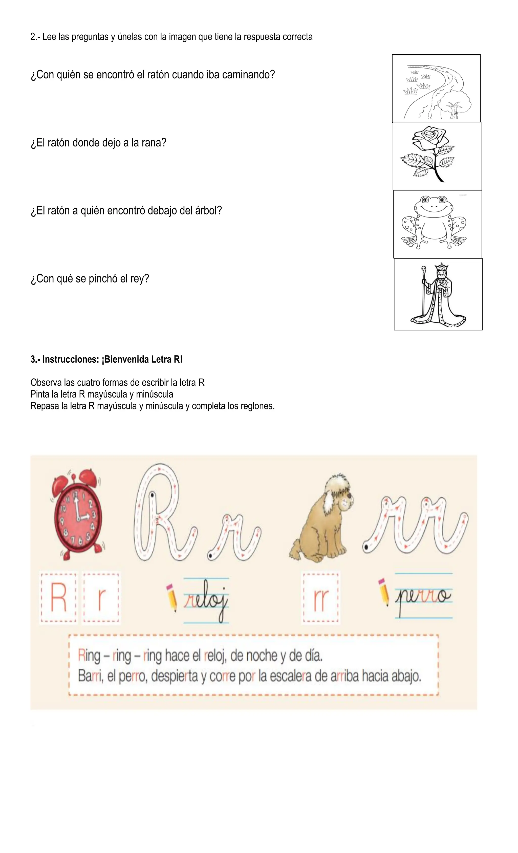 Guia Letra R Actividad Interactiva De La Letra R Para Primer Grado Puedes Hacer Los