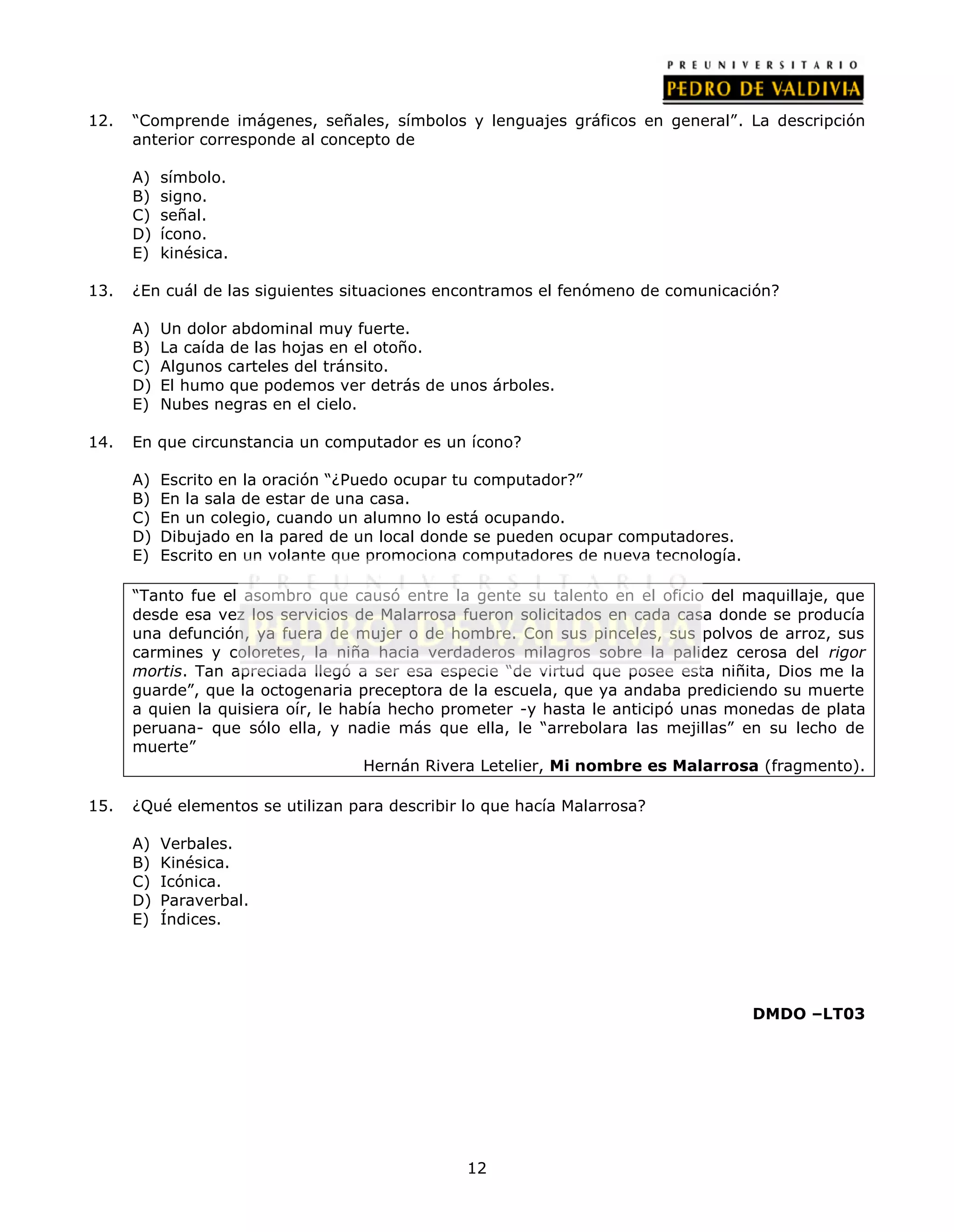 PDV: Lenguaje Guía N°3 [3° Medio] (2012)
