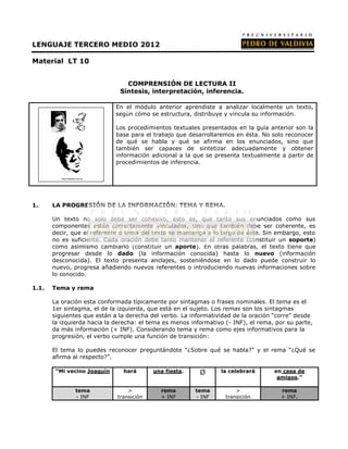 PDV: Lenguaje Guía N°10 [3° Medio] (2012)