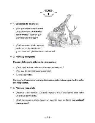 Entonces, la Madre Naturaleza dijo:

- Debo seguir multiplicando la vida para que este maravilloso
  mundo no se acabe. Voy a crear al más asombroso de los
  animales. Será tanta la sorpresa de las niñas y niños al verlo, que
  solo querrán cuidarlo para que viva mucho tiempo.

Enseguida, la Madre Naturaleza tomó lo que quedaba de la
creación de otros seres y creó un animal que tenía: pico de pato,
pero no era un pato; piel de topo, pero no era un topo; cola de
castor, pero tampoco era castor; patas de rana, pero no era una rana
y dientes de leche como los que tienes tú, pero, definitivamente,
tampoco era un niño o niña como tú.

                                               Niños,
                                      ¿qué animal podría ser?,
                                       ¿conocen alguno con
                                        estas características?




Después de su gran idea, la Madre Naturaleza exclamó feliz:

- ¡Este ser será único y deberá tener un nombre único!

Pensó en llamarlo Raúl o Ruth, pero aunque esos nombres eran
lindos, ya muchos niños y niñas se llamaban así.

- ¡¡¡No, no, no!!! -reclamaba por su falta de imaginación. Debe ser
  un nombre extraordinario, un nombre que solo tenga él.




                                101
 