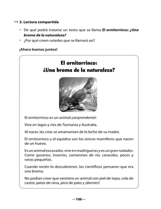 5. Lee y escribe



       ra                               Una                 dio


       re                               Un             loj


       ri                               Un             noceronte


       ro                               Una                 sa


       ru                               Una                 ca


•   Dibuja un objeto que comience con la sílaba indicada.




            ra                    re                         ri




                                  108
 