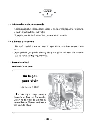 Al mirar entre las ramas vio a un grupo de hombres con escopetas
y cantando en ritmo de rap:

             ¡Somos cazadores de lo mejor,
             atrapamos animales por un millón!…




Tan tremendo fue el susto de Vicente, que corrió donde sus amigos
del bosque a contarles lo que había visto. Todos lo escucharon
atentos, y el señor ruiseñor llamado Víctor, el pájaro más sabio y el
mejor cantor del Bosque Templado, dijo:

- Es cierto que son cazadores y esa no es buena noticia, pero si les
  gusta cantar puede ser la señal para entendernos.

El venado Vicente preguntó:

- ¿Por qué cantar puede servir?

- Porque los humanos, cuando no se entienden hablando, a veces se
  entienden cantando. Así es que nos prepararemos para recibirlos
  en el Bosque Templado con un gran coro -contestó Víctor.



                                126
 