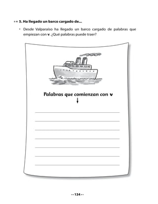 •   Escribe lugares que comienzan con V




7. Mi Bitácora de Aprendizaje




                      Hoy aprendimos:



                      Lo que más me gustó fue:




                                 136
 