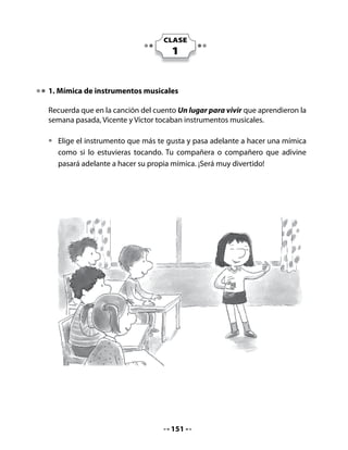 4. Escucha atentamente la lectura y sigue el texto

                                                                 Pónganles
                                                               comida en el
                                                             terrario para que
                                              Profesora,       se alimenten.
      ¡Miren!                                  traje dos
   ¡Qué lindo mi         ¡El mío               caracoles
     caracol!        no quiere soltar         chiquititos!
                         la hoja!




           ¡Ese sacó
         los cachitos!                      ¡Les encanta
                            ¡Van                                      Pero
                                          comer la lechuga
                     dejando un hilo                              no les gustó
Yo les puse                                  que traje!
                     brillante cuando                            el chocolate...
agua en una
   caja.                  caminan!




                                        153
 