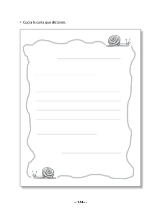 CLASE
                                        5


1. Avancemos en el proyecto

• ¿En qué etapa del proyecto de aula se encuentran?
• ¿Qué falta por hacer para seguir avanzando?
• ¿Ya han preparado una casita para los caracoles? Comenta con tus compañeros
   y compañeras.

2. Observa y responde

• Observa las ilustraciones y lee el título junto a tu profesora o profesor.
• Responde estas preguntas:
• ¿De qué crees tú que tratará esta canción?
• ¿Por qué piensas eso?
3. ¡Vamos a leer!

• Escucha la lectura y luego lee junto a tu profesora o profesor.

                   La canción de los cocodrilos
                                   (Fragmento)

                             Carlos Reviejo (España)
                                   (ritmo de rap)

                              Si a viejo con dientes
                              tú quieres llegar,
                              sigue este consejo
                              que acaban de dar
                              sabios cocodrilos
                              de Madagascar,
                              del Nilo, del Congo,
                              del África Austral...



                                       176
 