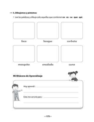 En tres ocasiones
                                 y a veces en más,
                                 cuando hayas comido,
                                 sin mucho tardar,
                                 con pasta y cepillo
                                 y el hilo dental,
                                 con arte y paciencia
                                 deberás limpiar
                                 los dientes y muelas
                                 sin refunfuñar.
                                 ¡Arriba y abajo!
                                 ¡Delante y detrás!
                                 Frotando con fuerza
                                 cuidado tendrás
                                 que no quede nada
                                 que pueda dañar.
                                 Y después de esto,
                                 para terminar,
                                 tu boca, con agua,
                                 tendrás que enjuagar.

              En http://personal.telefonica.terra.es/web/poesiainfantil/actividades.htm




4. Piensa y responde

• ¿Se trataba de lo que imaginaron?
     ¿Cómo hicieron para acertar?
•   ¿De qué lugares son los cocodrilos de esta canción?
•   ¿Qué nos enseñan los cocodrilos?
•   ¿Qué debemos hacer después de frotar los dientes?
     ¿Por qué?
•   ¿Cuántas veces al día te lavas los dientes?


                                         177
 