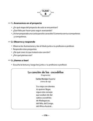 5. Identifica las sílabas ca – co – cu – que – qui

•   Reconoce las sílabas ca – co – cu – que – qui, mientras escuchas la lectura.
    Ahora el juego será un poco más difícil, pero fíjate bien en las instrucciones:
•   Golpea tus manos cada vez que escuches las sílabas ca – co – cu.
•   Di ALTO cada vez que escuches las sílabas que – qui.
                          ¡Sin equivocarse!
6. Completemos la escalera

•   Completa las palabras que están en los peldaños para que Watson pueda
    subir a la biblioteca a informarse. Debes utilizar las sílabas:

            ca            co           cu           que          qui




                                       178
 