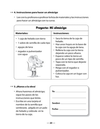 CLASE
                                       5


. Reflexionemos

•    Escucha, piensa y responde lo que preguntará tu profesora o
     profesor.
                           CONTAMINACIÓN
            Lo que sabemos                    Lo que queremos saber




2. Aprendiendo una canción

                       Los guardianes (canción)
                           Claudia Donoso (Chile)

    Somos los guardianes, sí señor,
    cuidamos el planeta con amor,
    somos los guardianes, sí señor,
    cuidamos el planeta con amor.
    Estamos siempre listos para actuar
    y con el compromiso vamos a trabajar,
    estamos siempre listos para actuar
    y con el compromiso vamos a trabajar.



                                       2
 
