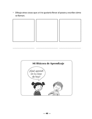 3. Leo y dibujo animales

•   Lee el nombre de estos animales y dibújalos.




              atún                                 pulpo




              foca                                 delfín




                                   51
 