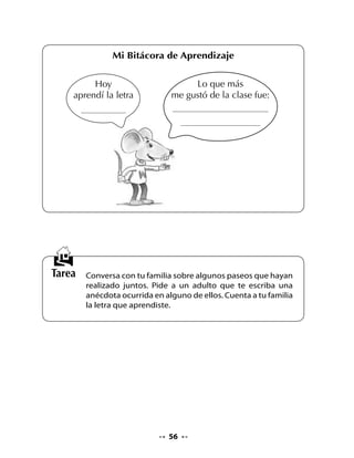 3. Completemos este cuadro

•   En conjunto con tus compañeros, dicta a tu profesora o profesor lo
    que sabes sobre la foca, para que complete el cuadro en el pizarrón.
    Después, digan lo que les gustaría saber sobre
    este animal.
•   Puedes copiar del pizarrón lo que
    más te gustó.
                               La Foca
           Lo que sabemos                  Lo que queremos saber




¡Vamos a leer!

•   Leamos el poema junto a la profesora, siguiendo cada palabra.


            La foca
         Carola Gana (Chile)

    La foca Filomena
    es amiga de una ballena,
    forman una ronda
    con la sirena Magdalena.

    Haciendo sus piruetas
    como una perinola,
    la foca juguetona
    se cayó de una ola.



                                   58
 