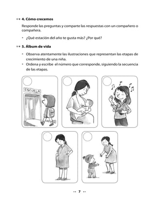 CLASE
                                   2


. Conversemos sobre lo que hemos hecho
Comenta con tu curso sobre lo que trajiste de tarea y responde las
preguntas que hará tu profesora.

•   ¿Cómo son las hojas? ¿Qué características tienen?
•   ¿En qué se parecen? ¿En qué son diferentes?
•   ¿Por qué cambian de color?
•   ¿Por qué se caen de los árboles?
•   ¿Conoces algunos árboles a los que no se les caigan sus hojas? ¿Sabes
    sus nombres?

2. Collage del otoño

•   Elabora con tus compañeros un collage con las hojas
    recolectadas y pégalas en un papel grande.
•   Inventen un título para el collage.




                                    
 