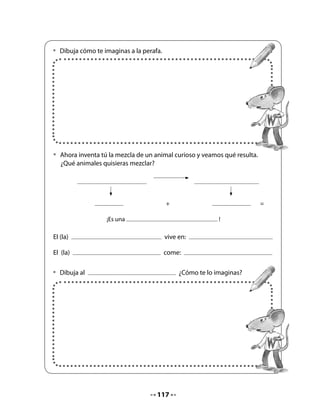 Cuando repitan los trabalenguas, escríbalos en el pizarrón y destaque la letra r. Por ejemplo:
rápido, rapeará, ritmo, carro, tres, etc. Hágales notar que en algunas palabras la letra está al
inicio, en otras al medio.
Invite a su curso a organizar una competencia de trabalenguas para la próxima clase. En
este momento puede anticiparles que la r de sonido fuerte se escribe sola al principio de las
palabras, pero es doble cuando es intermedia.



  H            Solicite que traigan uno o más trabalenguas enseñados por su familia, y
  Tarea        que pidan ayuda para escribirlo y aprenderlo.




CIERRE

5. Bitácora de Aprendizaje
Invítelos a completar la bitácora y apóyelos en el pizarrón.




                                                       Esto me servirá para:
                 Yo aprendí:                                               •




                                             119
 