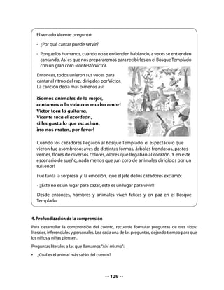 •   En base a lo que hemos conversado, vamos a elaborar un instructivo para
      cuidar bosques. Nos guiaremos por el siguiente esquema:

                       Instructivo para cuidar los bosques
              En mi escuela consideramos muy importante cuidar los
              bosques, porque:




              Para cuidar los bosques, lo que debemos hacer es:

               1.
               2.
               3.

              Las cosas que NO debemos hacer son:

               1.
               2.
               3.




CIERRE

6. Bitácora de Aprendizaje


                        Hoy leí:



                        Lo que más me gustó de la clase fue:




                                       131
 