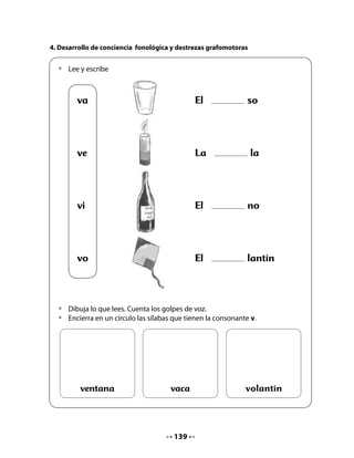 CLASE
                                            8


INICIO
1. Recordemos lo que hemos hecho

Esta semana aprendí:
Leímos el cuento llamado:
Lo que más me gustó fue:

Hoy haremos y aprenderemos:
.   Lectura compartida.
.   Comprensión de lectura.
.   Lectura sobre la CONAF y escritura de una carta.

DESARROLLO
2. Lectura compartida

                                Un lugar para vivir
                                        (Fragmento)
    El venado Vicente preguntó:
    - ¿Por qué cantar puede servir?
    - Porque los humanos, cuando no se entienden hablando, a veces se entienden
      cantando. Así es que nos prepararemos para recibirlos en el Bosque Templado
      con un gran coro -contestó Víctor.
    Entonces, todos unieron sus voces para
    cantar al ritmo del rap, dirigidos por Víctor.
    La canción decía más o menos así:

    ¡Somos animales de lo mejor,
    cantamos a la vida con mucho amor!
    Víctor toca la guitarra,
    Vicente toca el acordeón,
    si les gusta lo que escuchan,
    ¡no nos maten, por favor!



                                            141
 