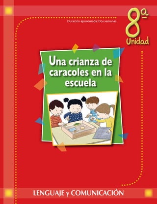 Aprendizajes esperados de la Unidad

 APRENDIZAJES ESPERADOS                            INDICADORES DE LOGRO

Eje comunicación oral

• Escuchan                           • Se mantienen atentos mientras disfrutan de la
  comprensivamente variados            narración o lectura de cuentos.
  textos literarios.                 • Cuentan con sus propias palabras algunos episodios
• Se expresan oralmente                de un cuento escuchado.
  en diversas situaciones              Demuestran su comprensión de los textos
  comunicativas en forma               escuchados a través de diversas expresiones
  coherente y con articulación         artísticas.
  adecuada.                          • Cuentan algunos hechos y experiencias personales y
• Representan escenas de la            familiares.
  vida diaria o inspiradas por       • Toman la palabra con frecuencia y seguridad, dando
  las narraciones escuchadas,          a entender lo que dicen y respetando el turno de los
  que incluyan breves                  otros.
  diálogos.                          • Representan, en forma libre, vivencias de la vida
                                       diaria o inspiradas en las narraciones.
Eje lectura

• Reconocen distintos tipos de       • Distinguen entre imagen o ilustración y texto escrito.
  texto de su entorno a partir       • Siguen visualmente el texto leído por el docente.
  de su formato, tipos de            • Juegan a leer narraciones u otros textos que han
  letras, títulos e ilustraciones.     memorizado a través de las sesiones de lectura
• Participan atentamente               compartida.
  en sesiones de lectura             • Reconocen palabras clave.
  compartida.                        • Reconocen palabras pertenecientes a la sala letrada
• Reconocen a primera vista el         y al entorno.
  vocabulario visual.                • Dibujan palabras figurativas y establecen
• Establecen la relación               correspondencia entre palabras e ilustraciones.
  fonema grafema de sílabas          • Forman nuevas palabras a partir de palabras
  ca – co - cu - que - qui,            conocidas, combinando sílabas.
  combinadas con las vistas en       • Comentan lo leído.
  las unidades anteriores.
• Leen oraciones breves
  y demuestran que han
  comprendido su significado.




                                             149
 