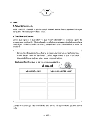 4. Un poema prestado
Retome la lectura del poema e invítelos a “pedir prestada” la primera estrofa, reemplazando
el caracol por otro animal. Por ejemplo, si escogen al elefante, el poema quedaría así:



                                      El elefante
                              ¡Miren qué hermosa trompita,
                                   la del señor elefante!
                                 Es muy larga y blandita
                                 como un bastón elegante.

   •   Junto a tu grupo, reemplaza al caracol por otro animal y crea un poema. Aquí
       tienes un ejemplo, pero debes crear un nuevo poema con otro animal.


Pida a los niños y niñas que, en grupos, elijan un animal y creen su poema. Circule entre los
grupos y ayúdelos a escribir. Invítelos a revisar y reescribir sus poemas, a dibujar el animal y
a exponer sus poemas en un muro de la sala.


   •   Revisa el poema con un compañero de tu grupo y pide ayuda a tu profesora
       para corregirlo. Luego, reescribe tu poema y colócalo en un muro de la sala,
       junto a los otros.
                      Escribe aquí la estrofa creada por tu grupo.




                                             165
 