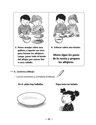 El hada y su varita mágica.




. Adivina, buen adivinador
•   Escucha con atención y adivina qué es.


          Un arca
       muy chiquitita              Me envuelven como guagüita,
    y blanca como la sal;                 me atan la cintura,
    todos la saben abrir,       el que quiera enterrarme el diente,
       pero ninguno                    que me corte la ligadura.
           cerrar.
                                               LA HUMITA
          EL HUEVO




. Mi Bitácora de aprendizaje

•   Responde estas preguntas.

        ¿Qué                                          ¿Para qué
    aprendí hoy?                                    me sirve lo que
                                                      aprendí?




                                  
 