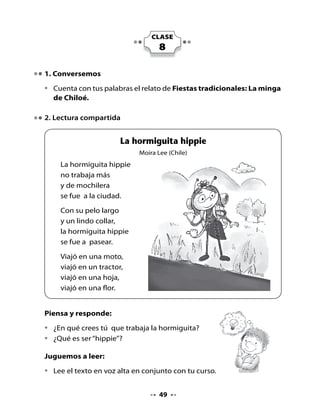 . Crucigrama

•   Lee las pistas que aparecen en cada número.
•   Completa el crucigrama escribiendo la palabra que corresponde.


     Horizontal

      . Barco mágico de Chiloé.
      2. Animal de cuello largo.
      . Ser fantástico con forma de mujer y con varita mágica.
      . Pieza de goma que se pone a la mamadera para tomar
         la leche.
      . Casa de madera o alambre que sirve para encerrar aves.
      . Comida típica chilena que tiene como base choclo molido.




      1

      2

      3

      4

      5

      6




                                   0
 