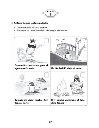 2. Preparemos la lectura compartida
Observa las ilustraciones y el título y responde:

•   ¿De qué se tratará este texto?
•   ¿Qué tipo de texto crees tú que es? ¿Por qué?
•   ¿Conoces los gallos y las águilas?

3. ¡Vamos a leer!

•   Lee el siguiente texto junto a tu profesora y compañeros.



                Los dos gallos y el águila
                                  Esopo

    Dos gallos peleaban por el
    dominio de las gallinas;
    después de muchos picotones,
    uno venció al otro.

    Resignadamente, el gallo
    derrotado se ocultó en un
    matorral. En cambio el vencedor,
    orgulloso, se subió a una cerca alta y se puso a cantar con gran
    entusiasmo.
                                 De pronto apareció un águila que no
                                 tardó en atraparlo. Desde entonces,
                                 el gallo que había perdido la riña se
                                 quedó con todo el gallinero.

                                  Al que hace alarde de sus propios
                                  éxitos, no tarda en aparecerle
                                  alguien que se los arrebate.




                                   88
 