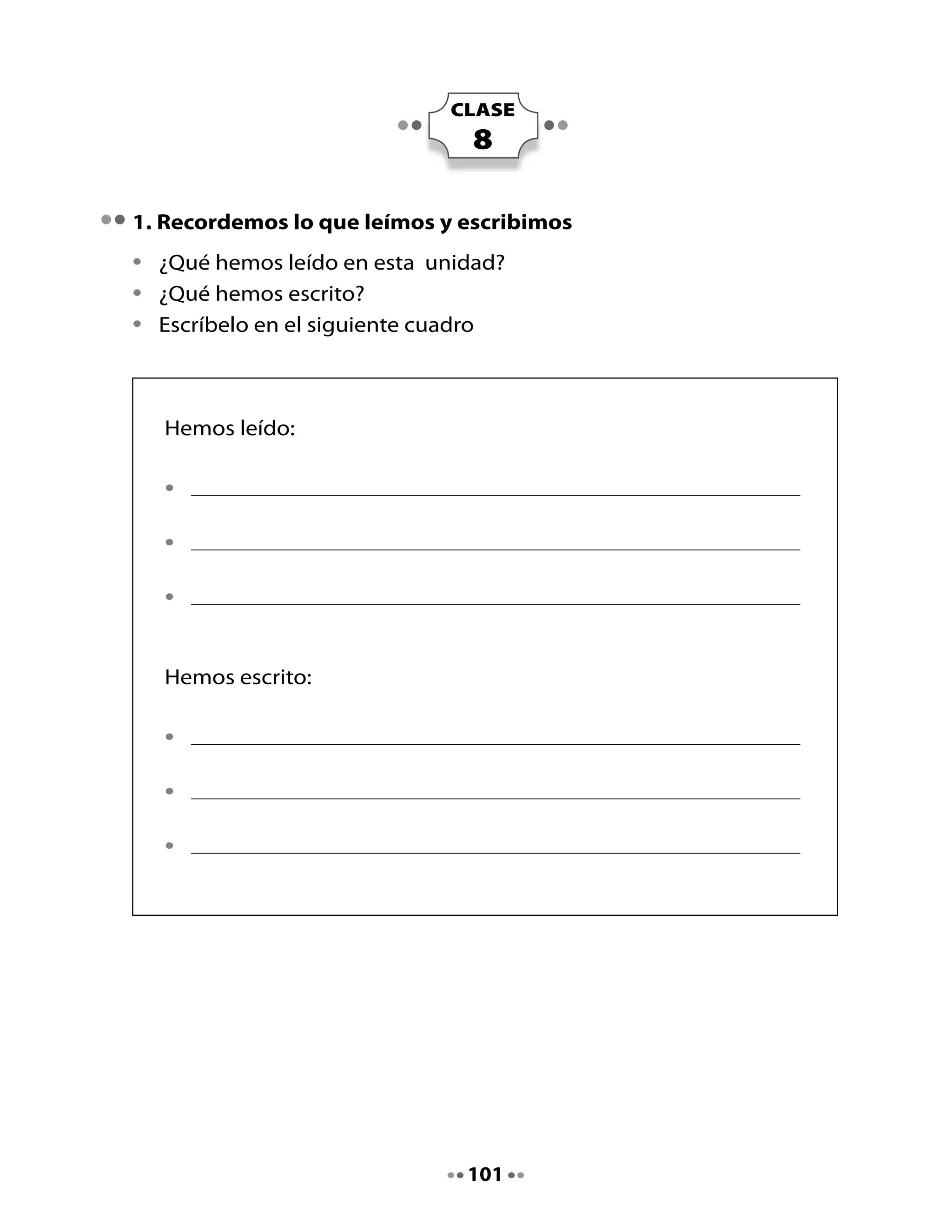 2. Lectura compartida


                           Un viaje de sueño
                              Sonia	Jorquera	C.

        Grillo	grillón
        recibió	una		invitación
        para	visitar	Groenlandia,
        de	las	islas,	la	mayor.
        Allí	verá	grandes	glaciares,
        y	mágicas	nubes	en	el	cielo.
        Estará	en	el	lugar	del	planeta
        que	vive	cubierto	de	hielo.
        También		podrá	entrevistar
        a	algún	personaje	especial.
        ¡Tendrá	que	hablar	en	danés!
        ¡Y	también	en	groenlandés!
        Pero	en	esa	tierra	de	vikingos
        lo	que	será	de	ensueño
        es	que	recorrerá	distancias	
        que	se	miden	en	sinik	o	sueños.



Piensa y responde

•	   ¿Qué	tipo	de	ropa	deberá	llevar	Grillo	grillón	a	Groenlandia?
•	   ¿Por	qué	Grillo	grillón	no	podrá	hablar	en	castellano	en	Groenlandia?
•	   ¿Qué	idioma	te	gustaría	aprender?	¿Por	qué?




                                    102
 