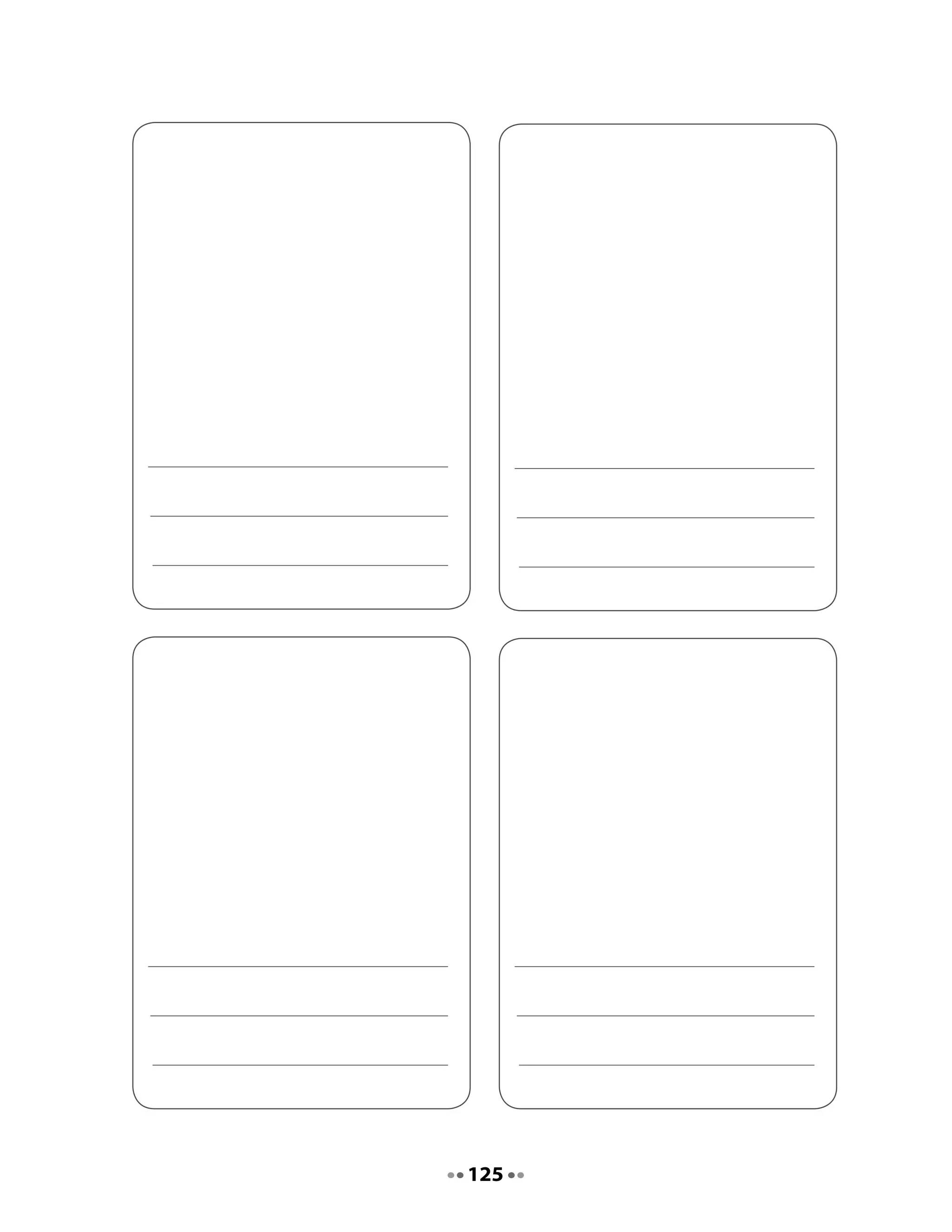 8. Jugando con trabalenguas

•	   ¿Por	qué	los	trabalenguas	se	llaman	trabalenguas?


                    Trepa, trepa la peretrapa,
                    cuando la peretrapa trepa,
                    trepan los peretrepos.




Mi Bitácora de aprendizaje


     Comenta	con	tu	curso:

     Lo	que	más	me	gustó	de	la	clase	fue	



     Porque			




     H
     Tarea       Memoriza	el	trabalenguas	que	aprendiste	en	la	clase.




                                    126
 