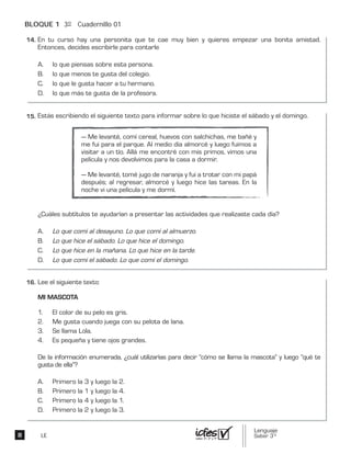 BLOQUE 1 3º Cuadernillo 01
LE
 