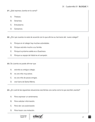 3º Cuadernillo 01 BLOQUE 1
LF
 