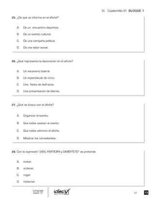 3º Cuadernillo 01 BLOQUE 1
LF
 