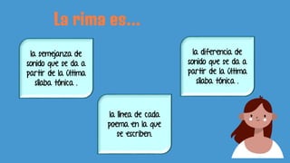 Rima Linea lenguaje 5tos. poemas primera parte de la clase | PPTX
