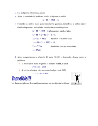 Lenguaje algebraico