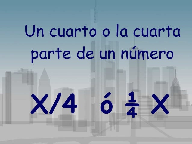 Lenguaje algebraico