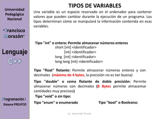 Lenguaje c++ | PPTX