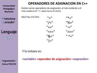 Lenguaje c++ | PPTX