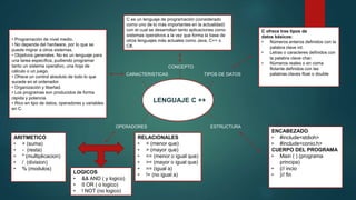Lenguaje c++ | PPTX