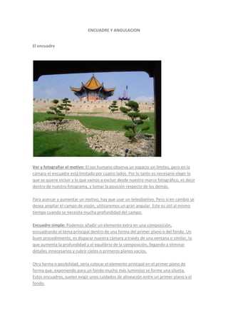 Lenguaje cinematográfico