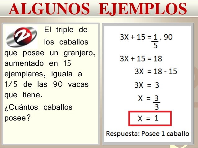 MATEMÁTICAS, SOBRE ECUACIONES y LENGUAJE COLOQUIAL