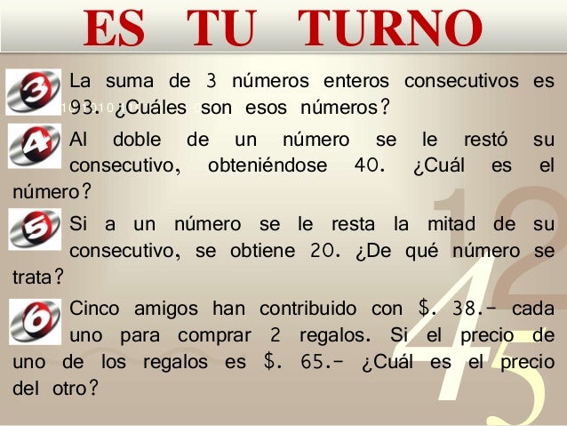 MATEMÁTICAS, SOBRE ECUACIONES y LENGUAJE COLOQUIAL